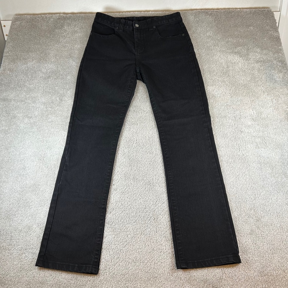 Kimes Ranch Betty Jeans Womens 10 Black Bootcut Mid Rise Stretch Denim 32 Inseam